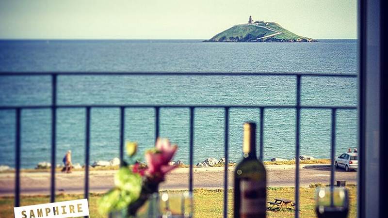 sea wedding venue cork celebrant interfaith wedding at Garryvoe Hotel